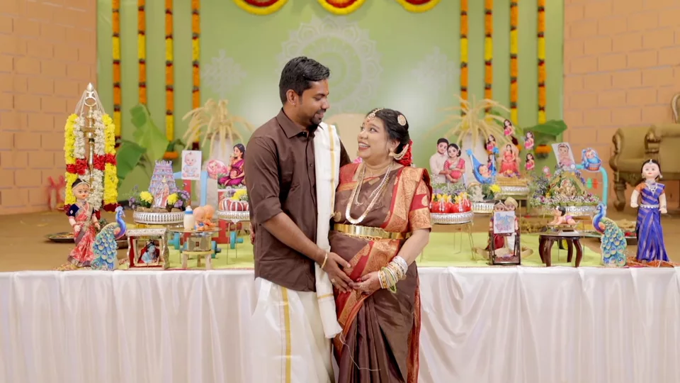 Traditional valaikappu baby shower film, Valliyur