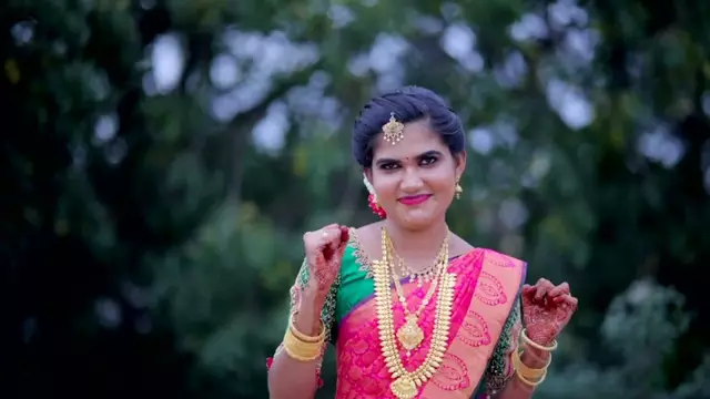 Traditional Tamil bridal portrait photography in Valliyur