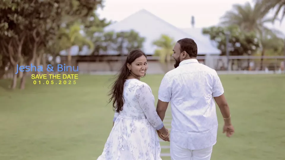 Cinematic pre-wedding shoot near Valliyur with piano save-the-date concept