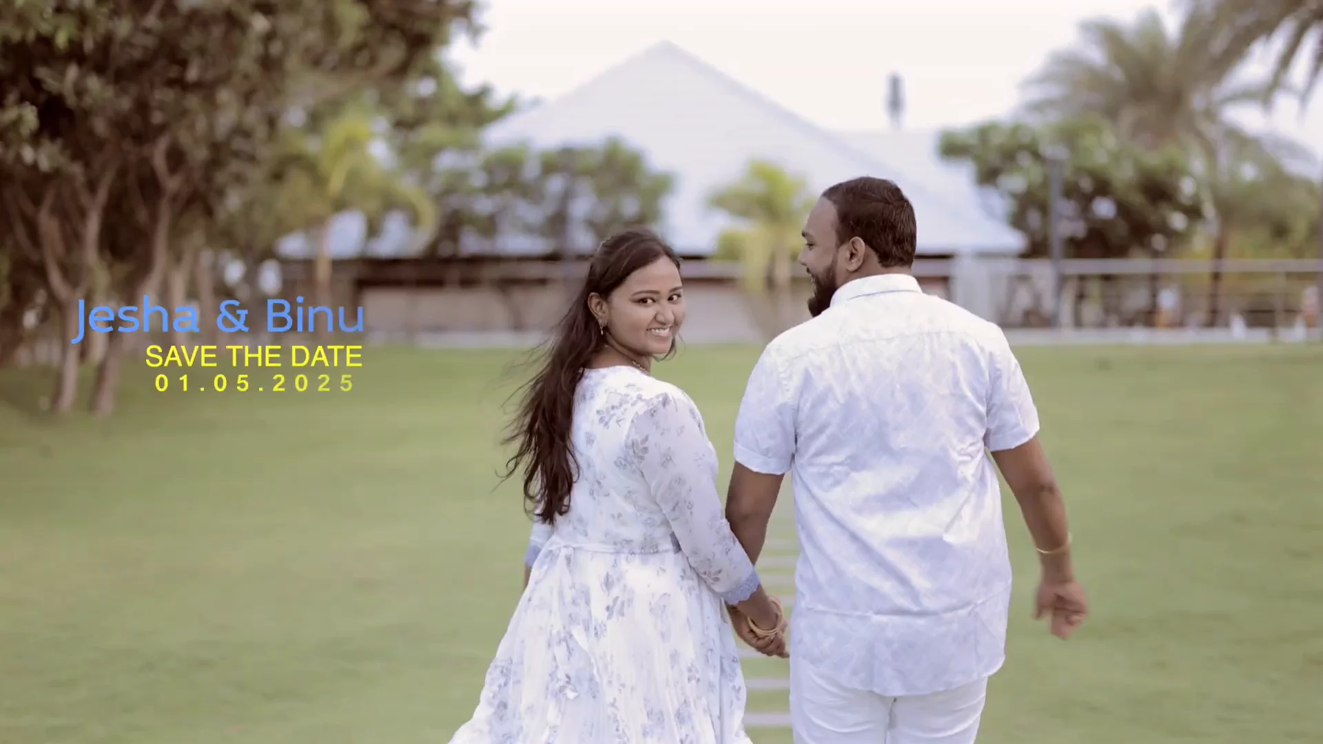 Cinematic pre-wedding shoot near Valliyur with piano save-the-date concept
